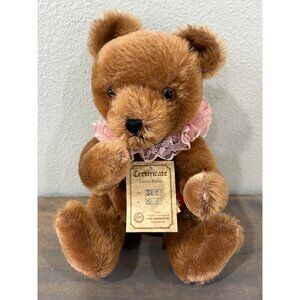 Hermann Teddy Bear Limited Edition With Tags Mohair Tan West Germany